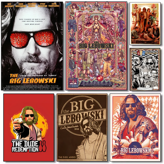 Movie HD The Big Lebowski Poster HD art sticky wall waterproof home living room bedroom bar aesthetic decoration Peaceful Pleasures Health and Wellness