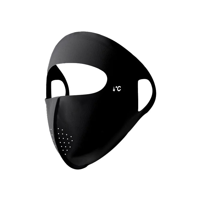 UPF50+ Full Face Sun Mask Ice Cooling Breathable Facekini