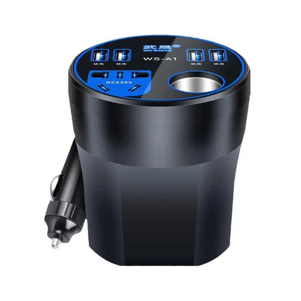 200W Car Power Inverter 12V/24V to 220V | LED Display & USB