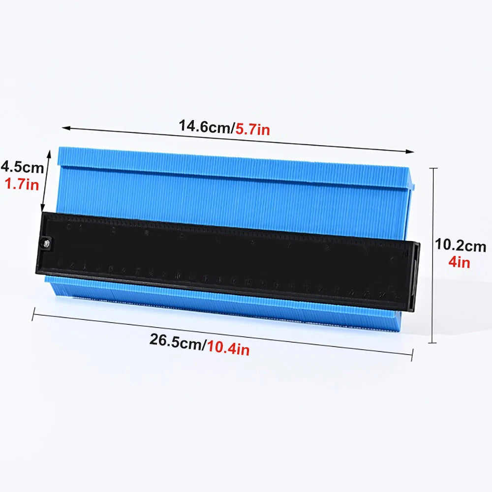 Irregular Measuring Tool Radian Ruler Contour Gauge Multifunctional