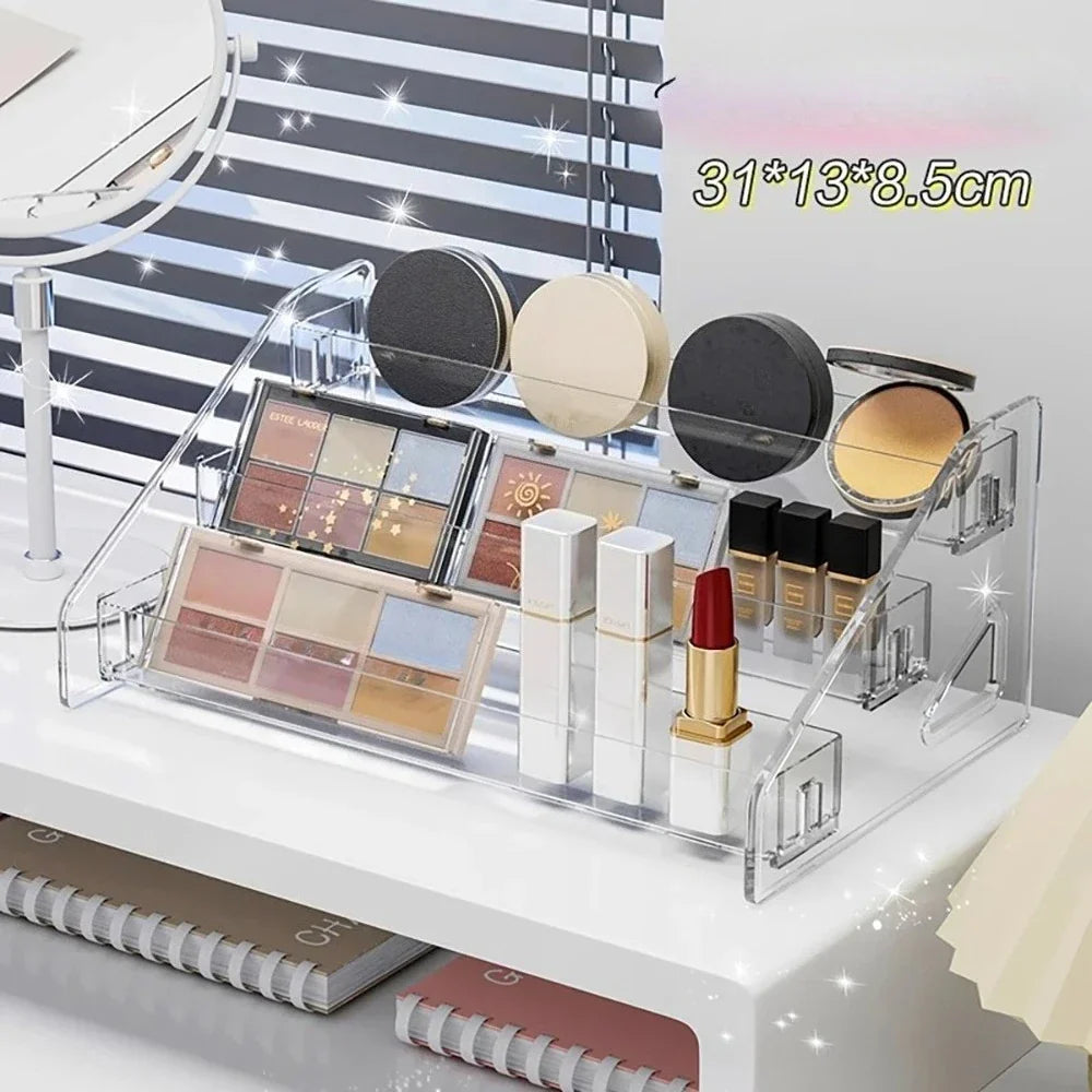 Clear Acrylic Makeup & Jewelry Organizer – Desktop Storage Box