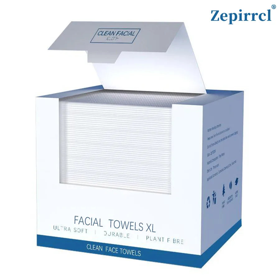 CLOUDROL Disposable Face Towels 40pk – Thick 26x30cm Wipes