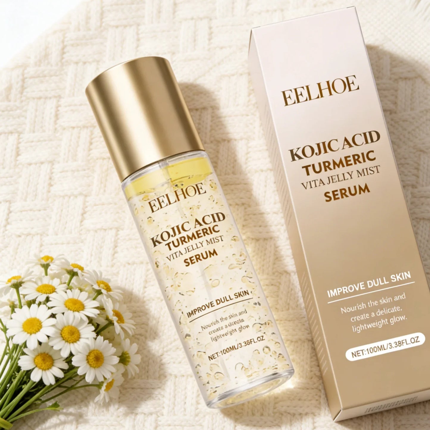 Eelhoe Kojic Acid Turmeric Face Mist Serum 100ml | Deep Hydration