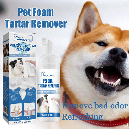 YEGBONG Pet Dental Foam – Tartar & Bad Breath Remover 60ml Pet Dental Foam Peaceful Pleasures Health and Wellness Default Title