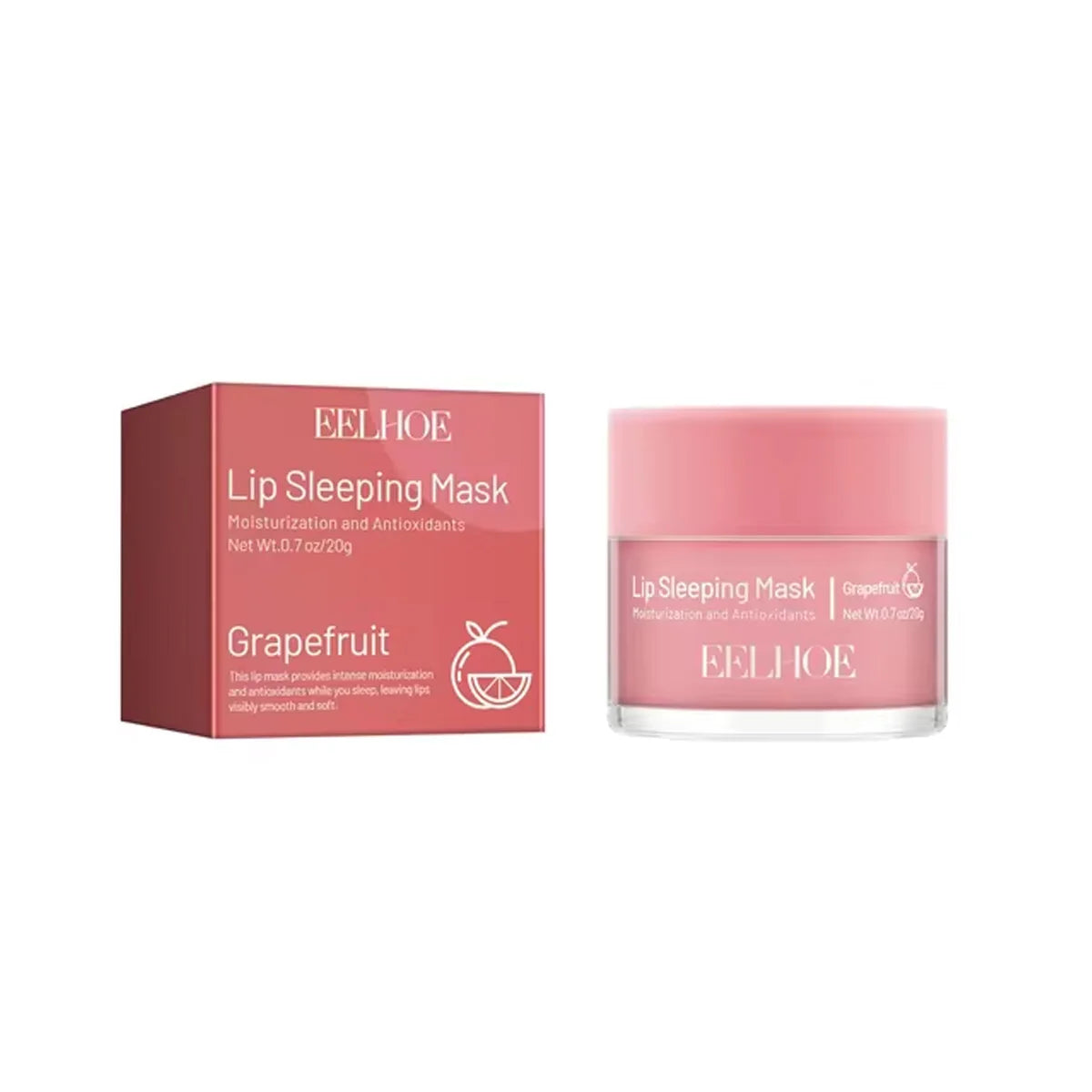 Moisturizing Sleeping Lip Mask Night Lips Care Multiple Colors Cute Makeup Maintenance Lip Anti-Cracking Lip Oil Care Cosmetics Peaceful Pleasures Health and Wellness Grapefruit