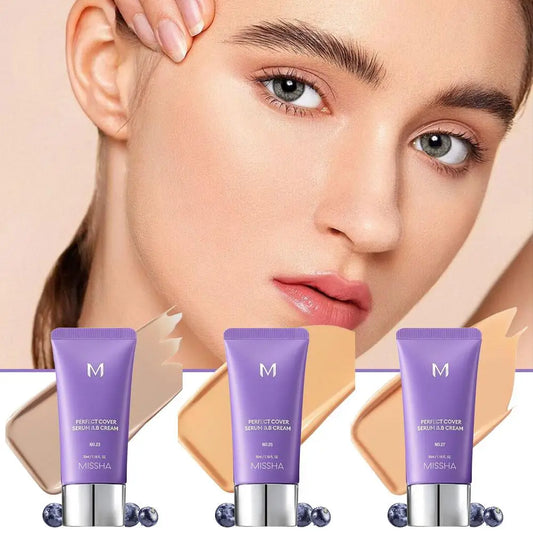 Korean Korea Bb Cream Foundation Perfect Cover Concealer Waterproof Hyaluronic Acid Color Correcting Natural and Snug Fit Peaceful Pleasures Health and Wellness