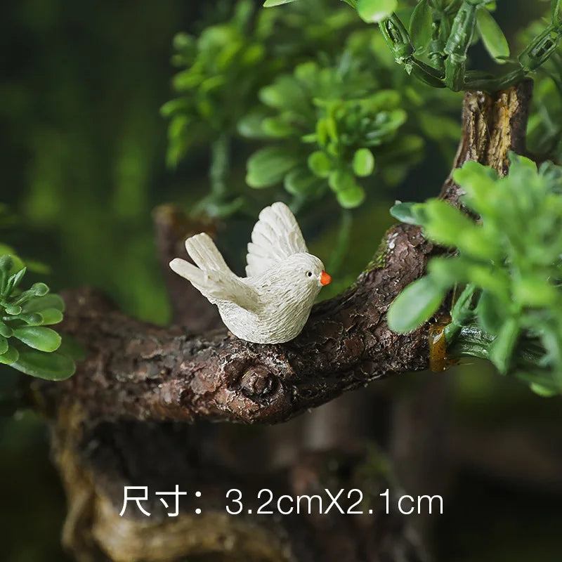 Simulation Wild Birds Animal Toys Cute Mini Parrot Model Figures Miniature Landscape Ornament Household Decoration Gifts лягушки Peaceful Pleasures Health and Wellness 04