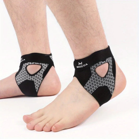 1pc Ultra-Thin Adjustable Ankle Support Brace - Breathable Nylon, Dual-Sided Straps,for Sports,Running, Cycling, Ankle Sleeve, Peaceful Pleasures Health and Wellness