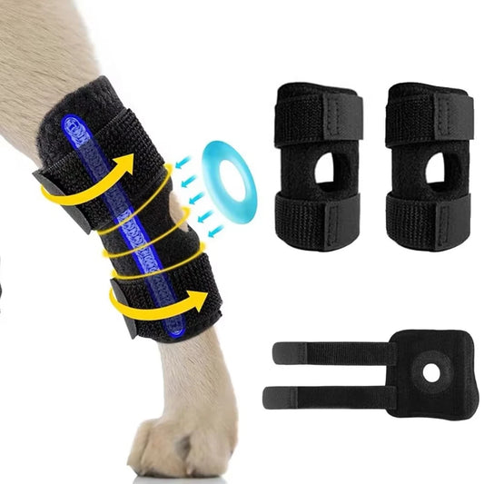 Dog Leg Hock Joint Wrap Pet Knee Pads For Dog Leg Arthritis Injury Recovery Protector Support Bandage Peaceful Pleasures Health and Wellness