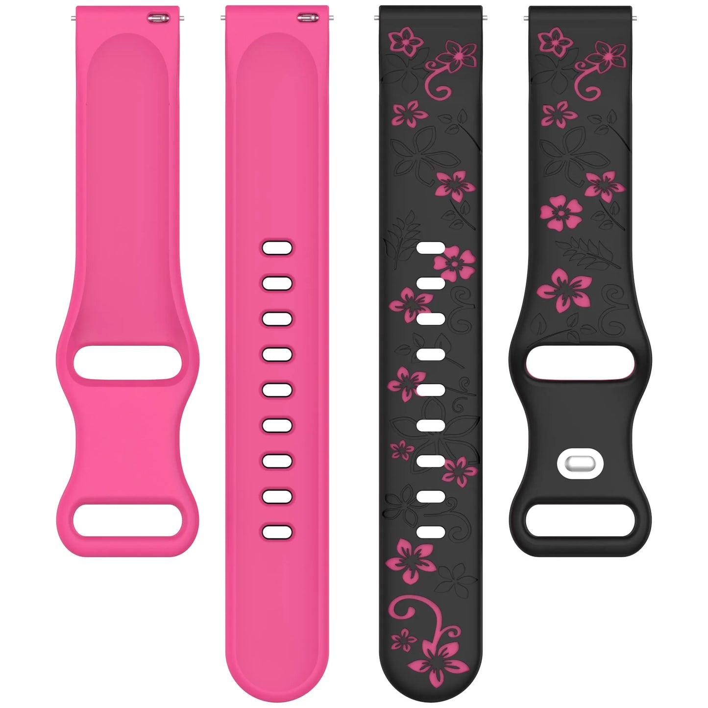 18mm 20mm Engraved Silicone Band for Garmin Vivoactive & Venu Peaceful Pleasures Health and Wellness