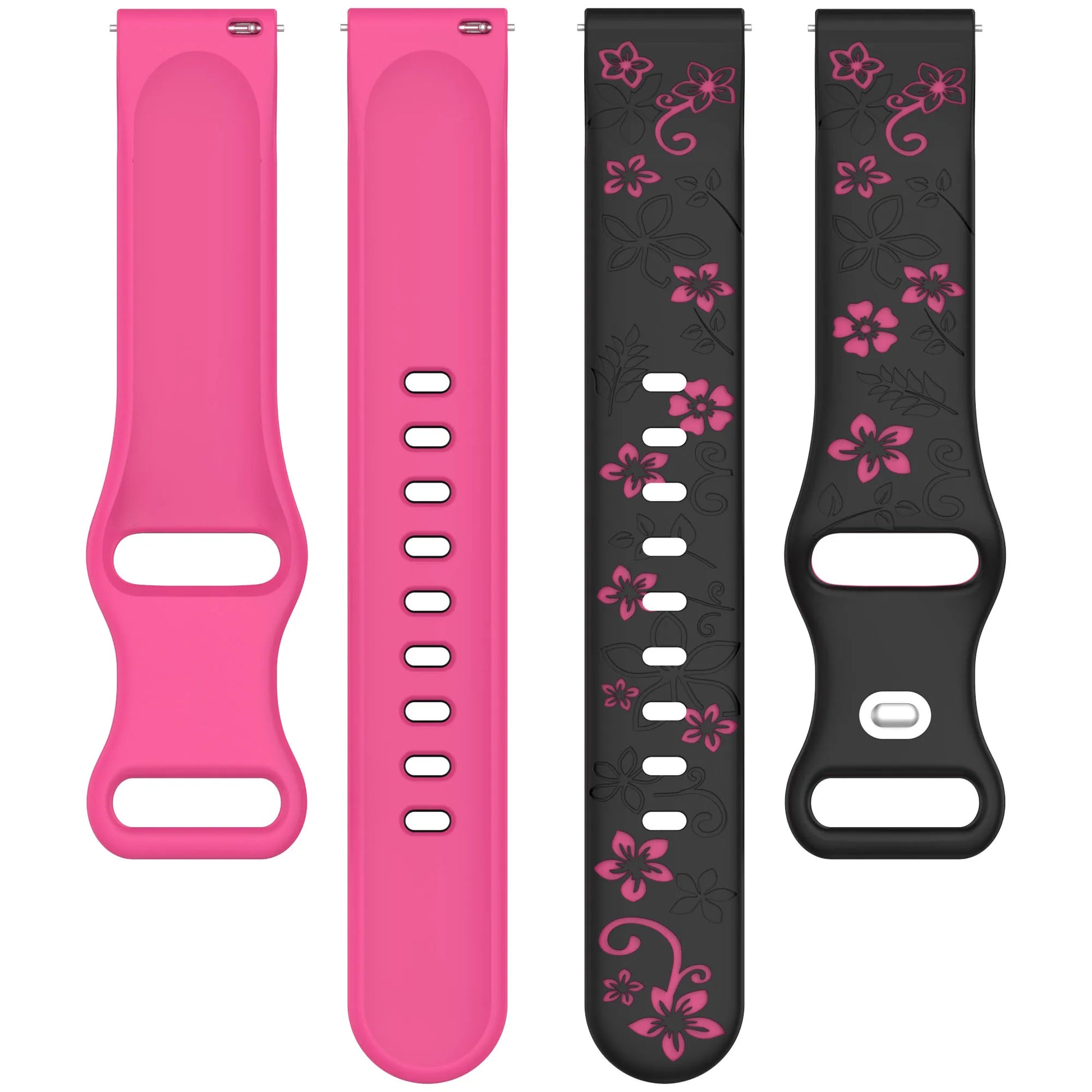 18mm 20mm Engraved Silicone Band for Garmin Vivoactive & Venu Peaceful Pleasures Health and Wellness