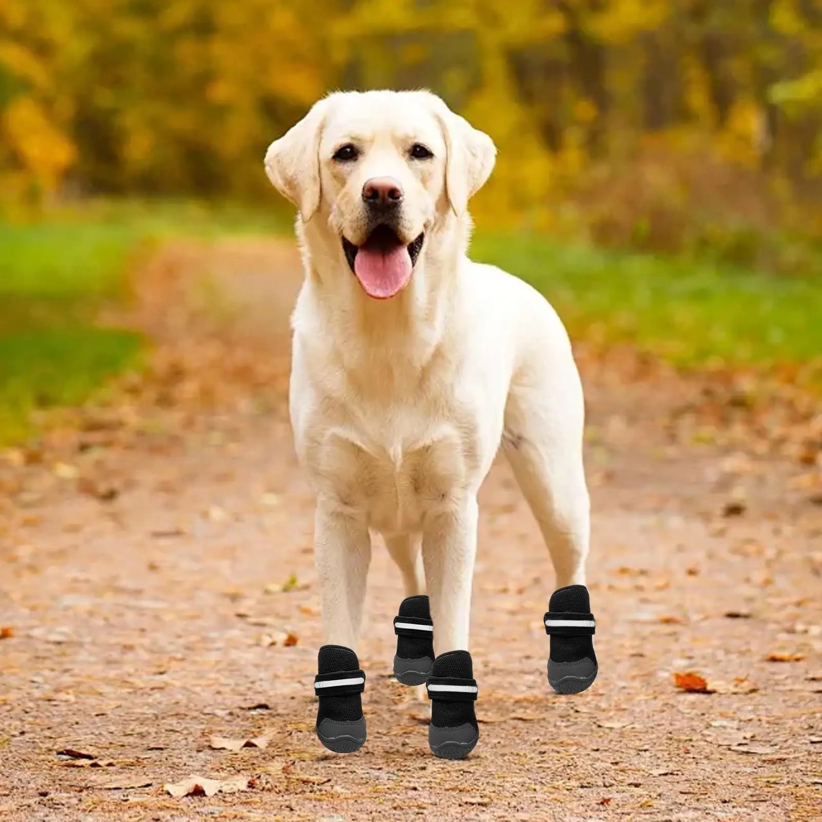 Shoes For Dog Reflective Elastic Breathable Anti-Slip Booties Small Dog Shoes For Puppy Pet Walking Camping Hiking Outside Peaceful Pleasures Health and Wellness