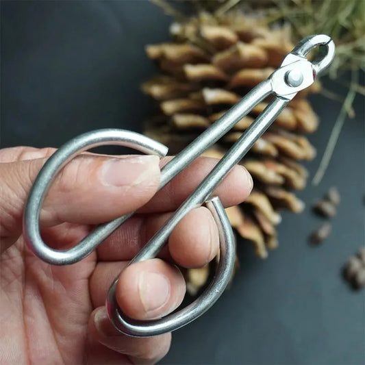 Shell Peeler Pine Nut Pliers Pine Nut Whole Piece Peeler Nut Pliers Household Artifact Melon Seed Clamp Opening Tool Practical Peaceful Pleasures Health and Wellness silver