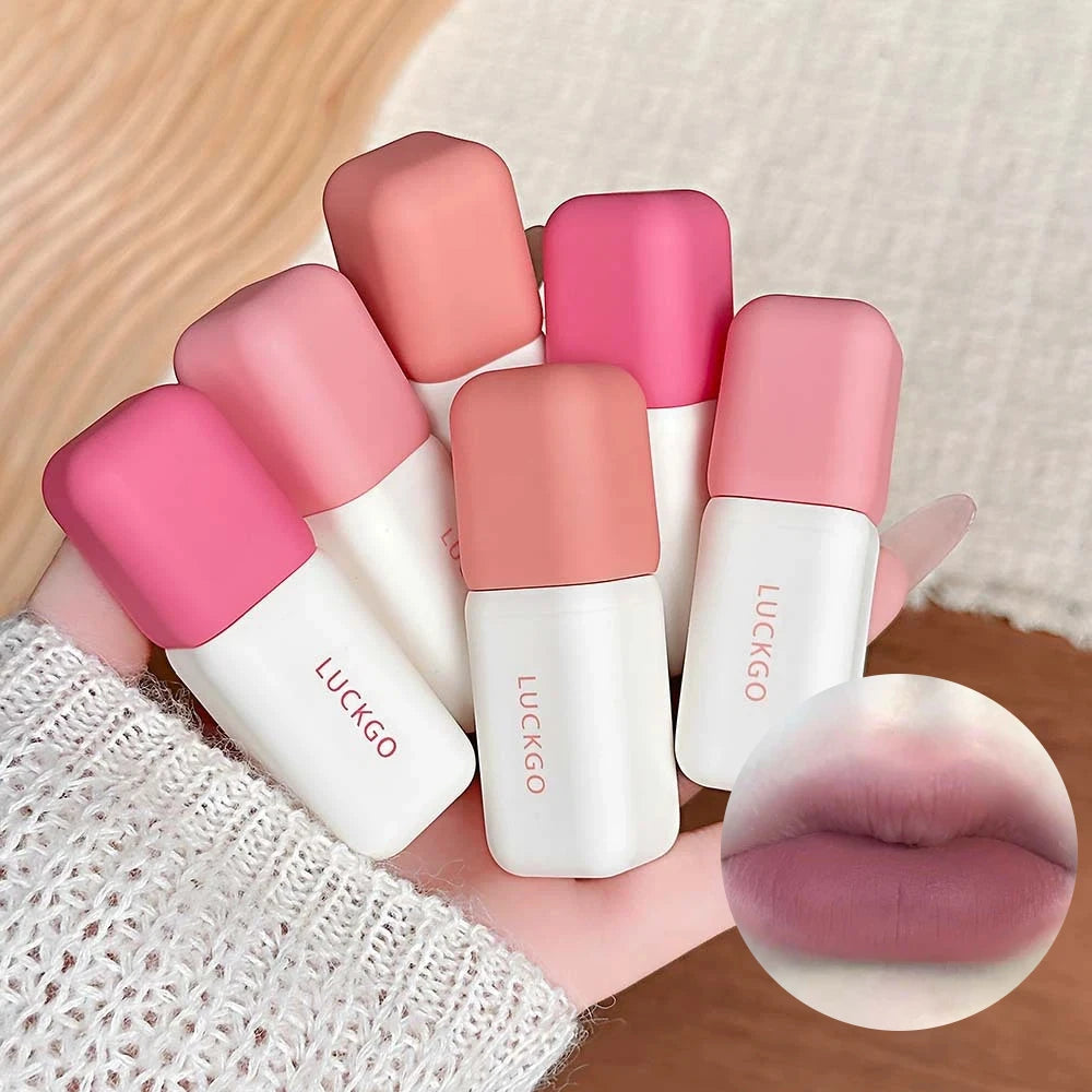 9-Color Matte Velvet Lip Tint | Korean Moisturizing Lip Glaze