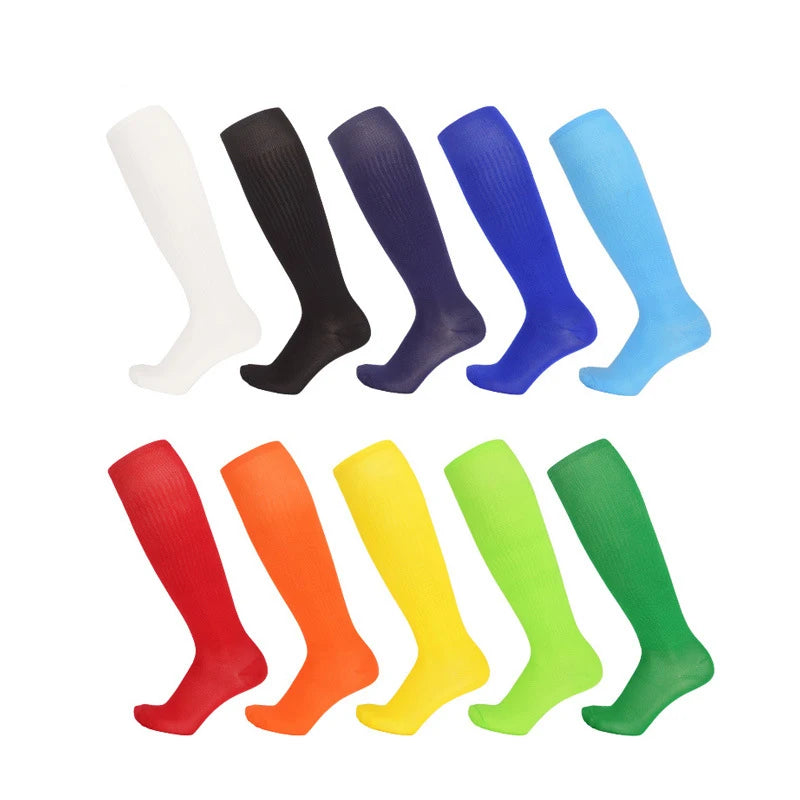 Solid Thin High Training Soccer Socks Men's Long Socks Children's Knee Socks Peaceful Pleasures Health and Wellness