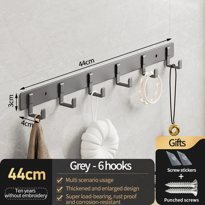 YUNJIEYA Aluminum Wall Hooks – Coat, Robe & Wardrobe Hanger