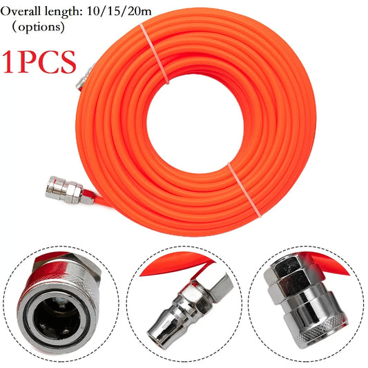 10 15 20m Pneumatic Air Hose Compressor Tube Pump Quick Connector Peaceful Pleasures Health and Wellness