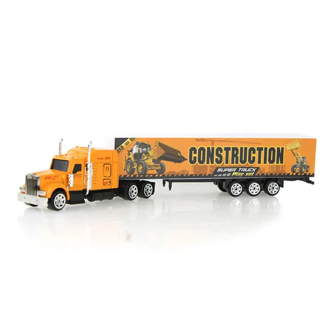 Sliding Alloy Truck Model Diecast Car Toy Container Oil Tank