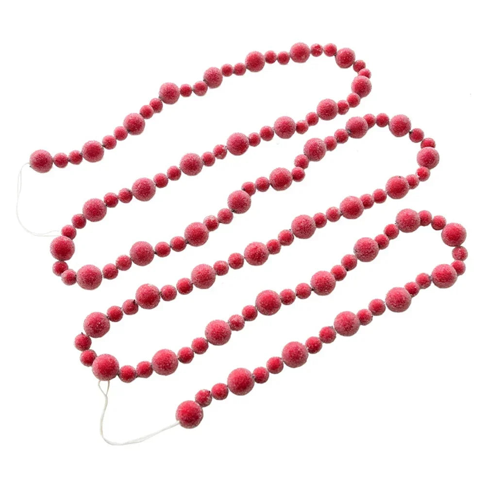 2.75m Christmas Red Berry Garland – Lifelike Festive Decor