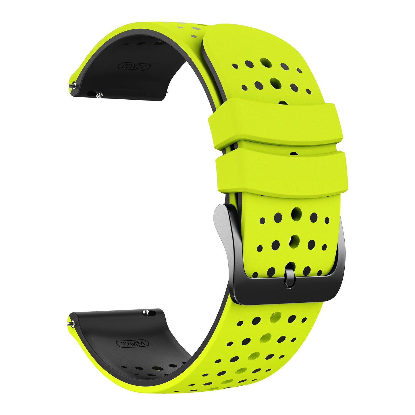 22mm Starry Sky Silicone Watch Strap for Suunto & Xiaomi Peaceful Pleasures Health and Wellness Green Black 22mm