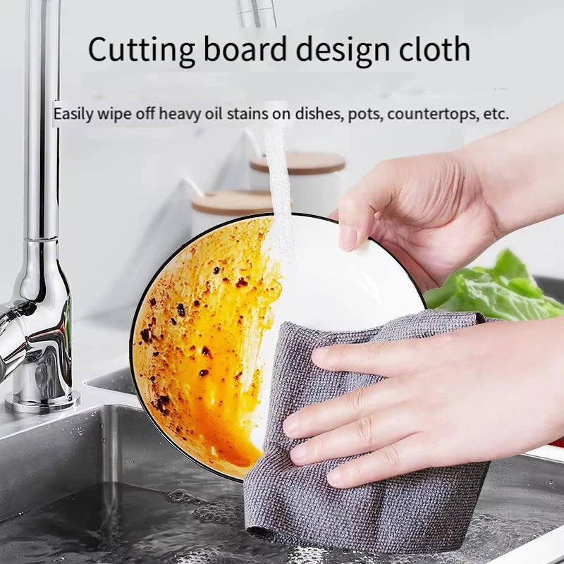 20-Pack Reusable Microfiber Cleaning Wipes Roll | Dish Cloths