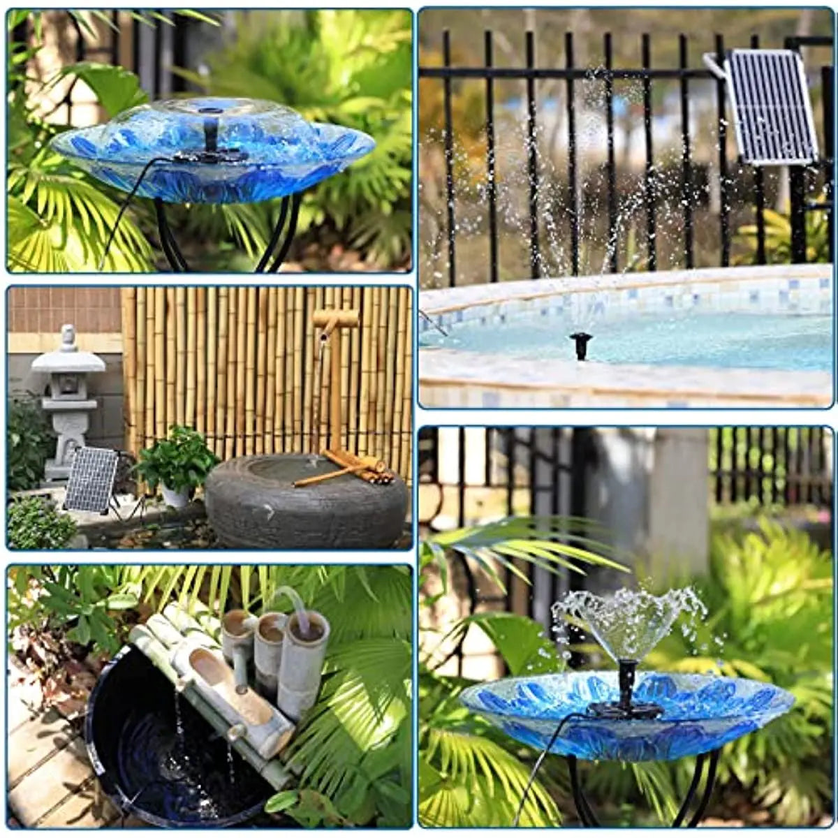 12W Solar Fountain Pump – 18 Nozzles for Garden, Pond & Bird Bath
