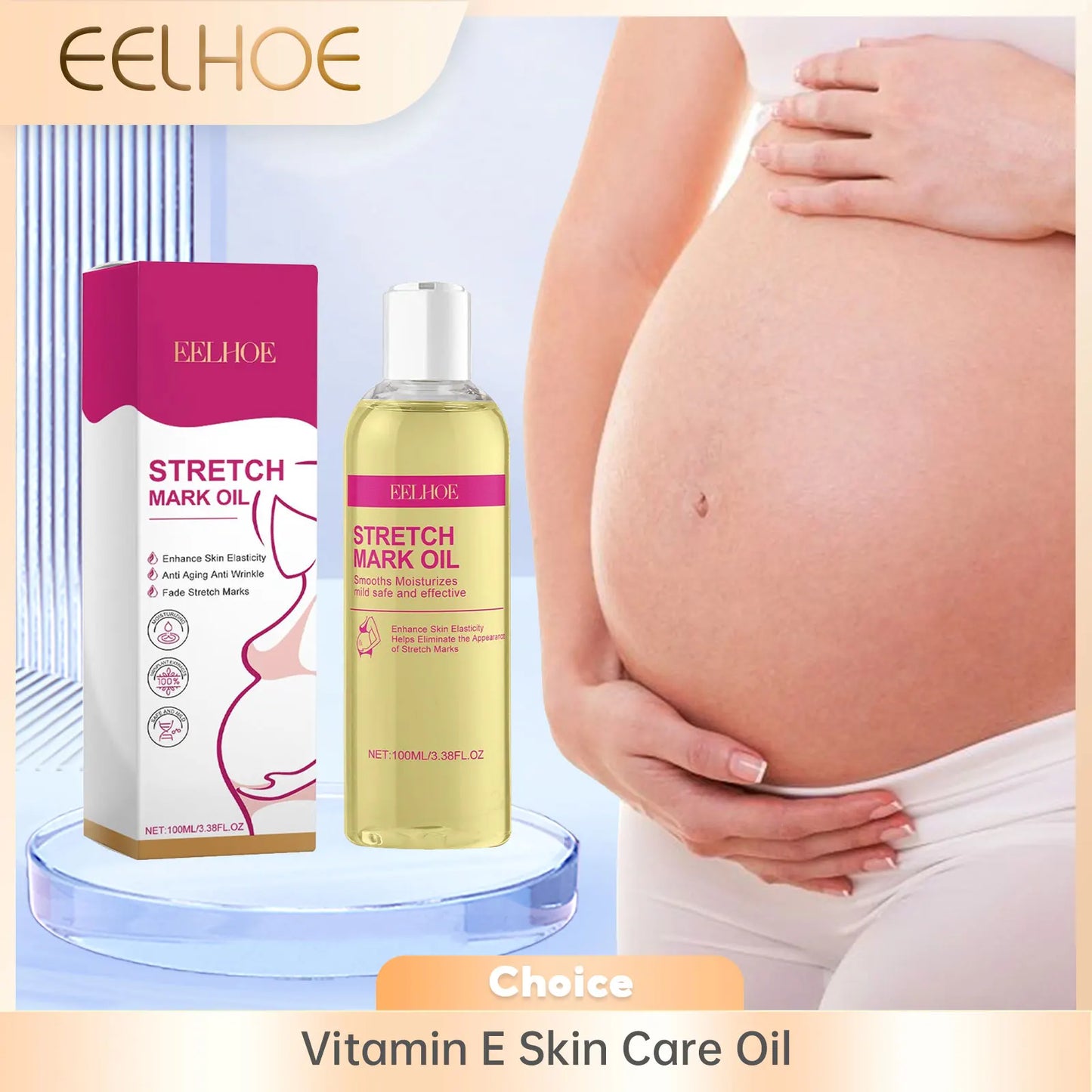 EELHOE Vitamin E Body Oil – Stretch Marks & Skin Care 100ml