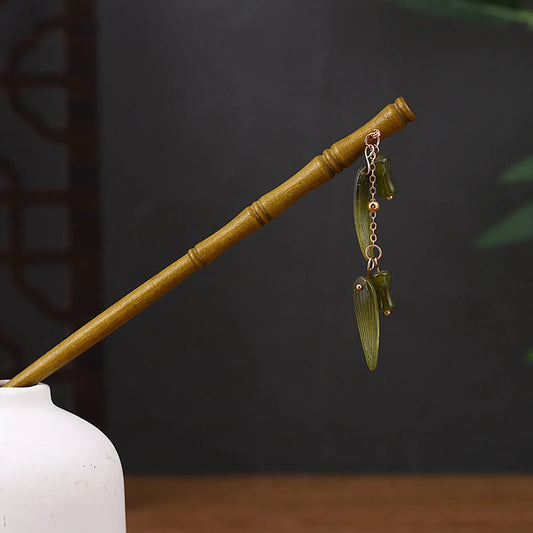Chinese Style Hair Stick Hairpin Handmade Wood Headpiece Updo Hair Styling Tool for Women Girls Party Head Decor Peaceful Pleasures Health and Wellness 4