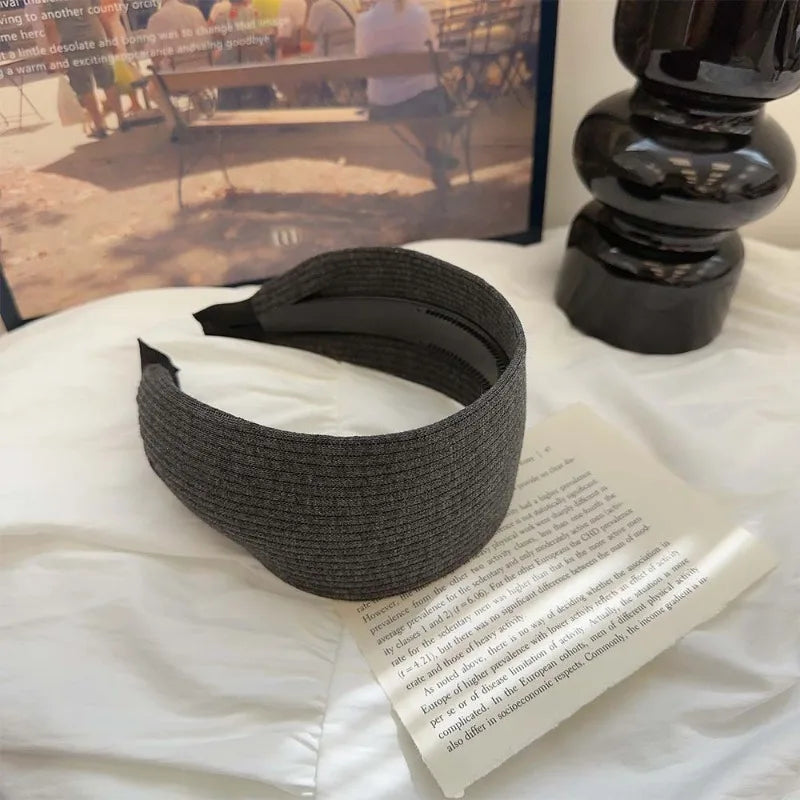 Wide Hairband for Women – Slip-Resistant High Crown Headband