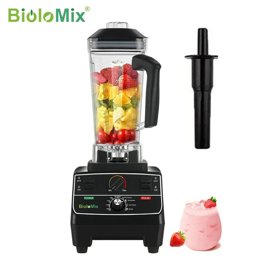 BioloMix BPA Free 2L Jar 2200W Professional Smart Timer Pre-programed Blender Mixer Juicer Food Processor Ice Smoothies Crusher Peaceful Pleasures Health and Wellness
