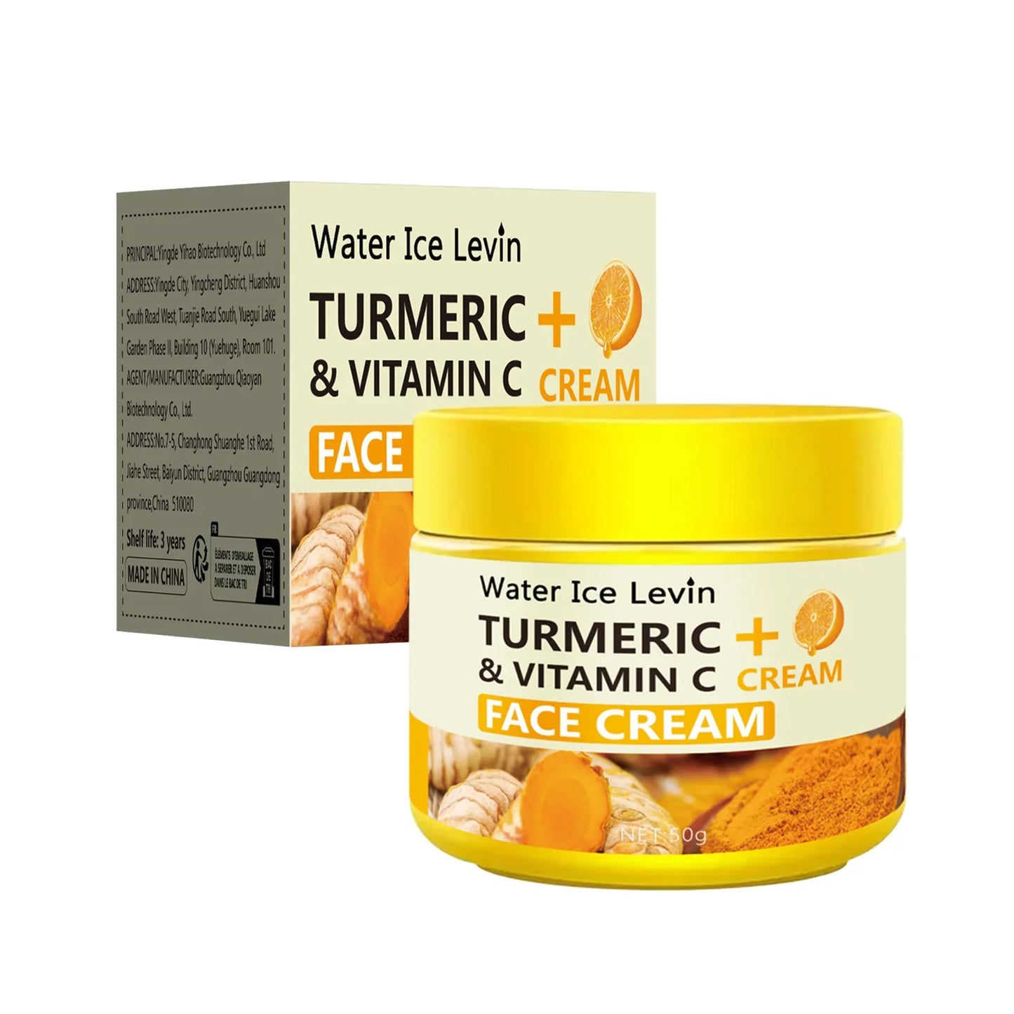 Turmeric Vitamin C Anti-Aging Cream – Collagen & Hyaluronic