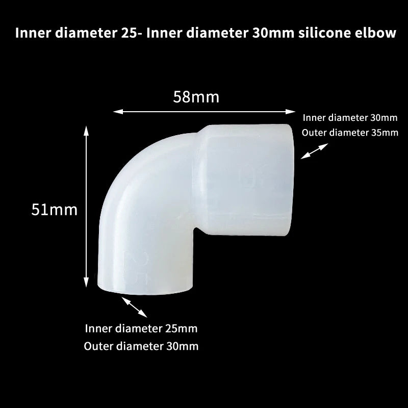 Fish Tank Garden Irrigation Silicone Elbow Soft Hard Pipe Connector Variable Diameter Elastic Right Angle Rubber Coupling Peaceful Pleasures Health and Wellness A10