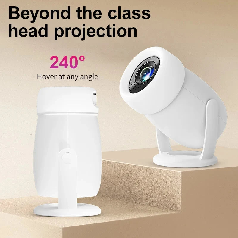 2026 Portable Projector Home 1080p Projector Mini Android 4K HD Intelligent Wireless Y400 Projector High Luminous Multi Language Peaceful Pleasures Health and Wellness