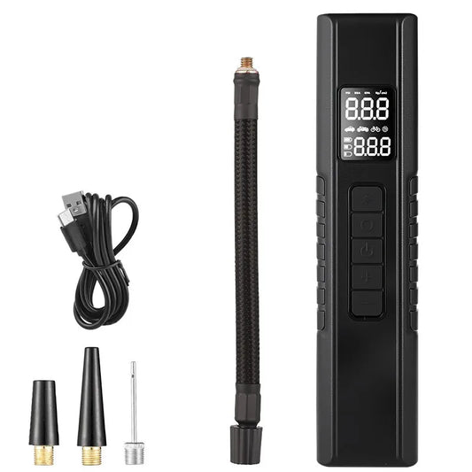 A36T-Portable High-Power Digital Display Car Tire Inflator - Multi-Function Air Pump With USB Charging Peaceful Pleasures Health and Wellness As Shown