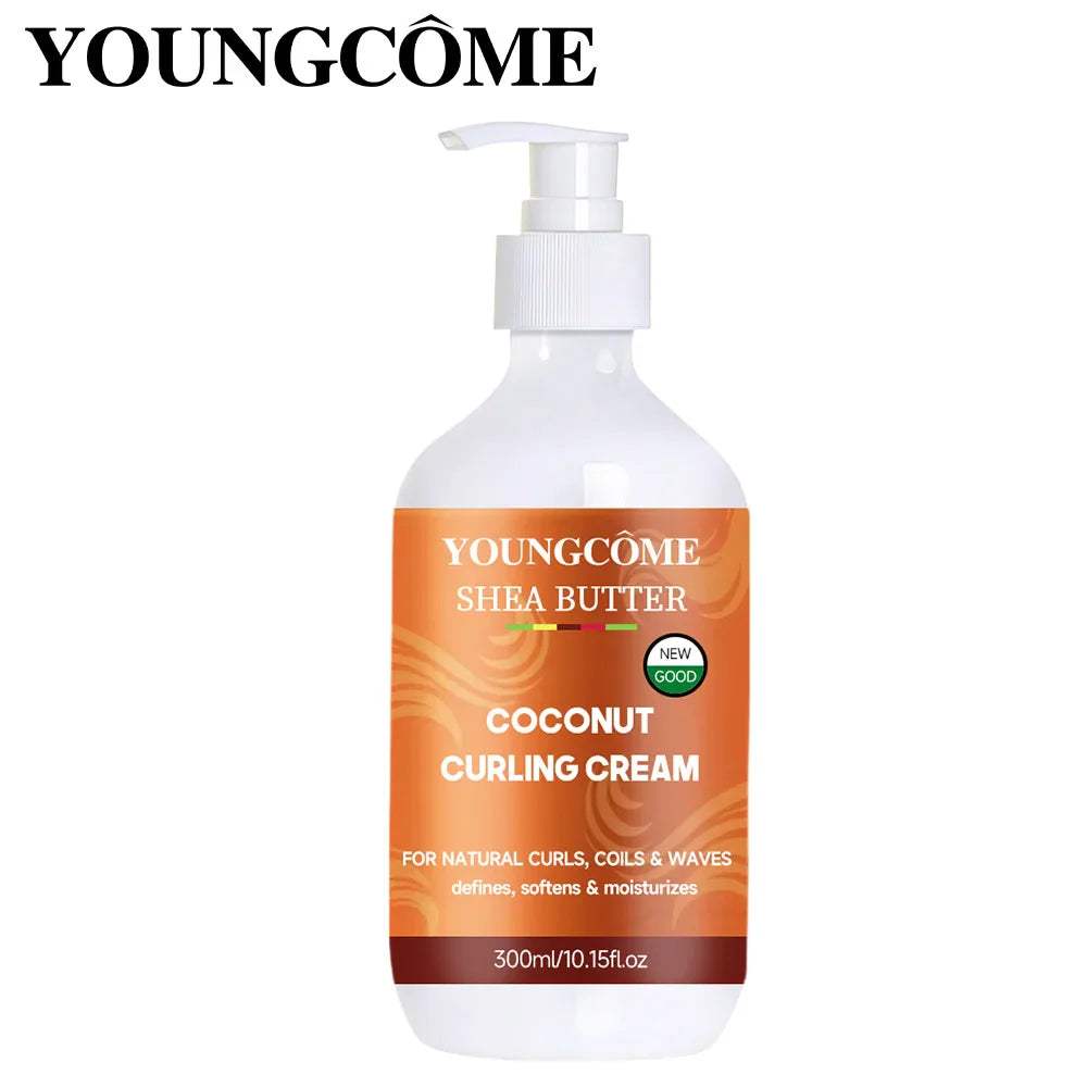 YOUNGCOME Coconut Curl Cream – Hydrating Botanically-Based 100ml