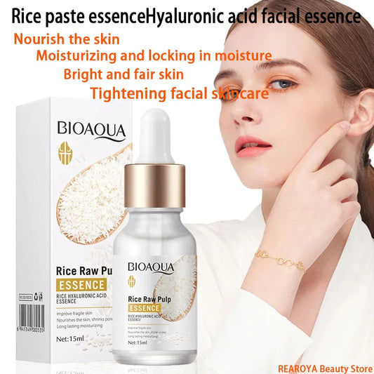 Rice Raw Pulp Serum – Hyaluronic Acid Face Essence BIOAQUA Face Serum Peaceful Pleasures Health and Wellness
