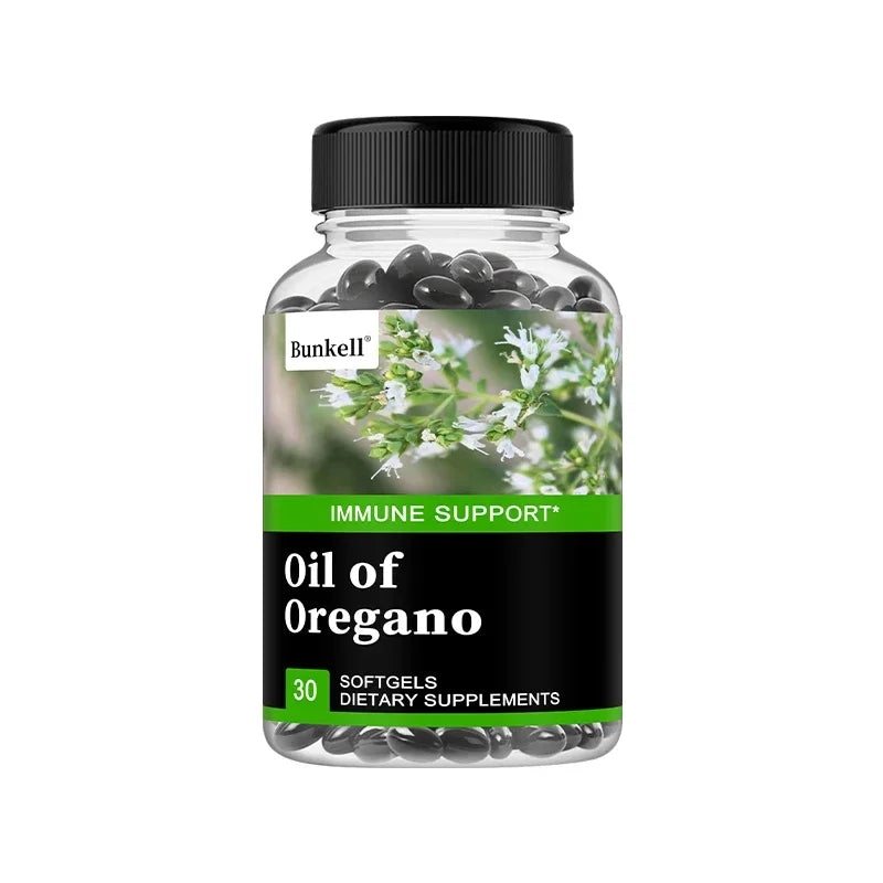 Oregano Oil Capsules - Carvacrol & Thymol, Immune, Digestive & Intestinal Flora Support, Antioxidant, Boosts Blood Circulation Peaceful Pleasures Health and Wellness 30 count-1 bottle