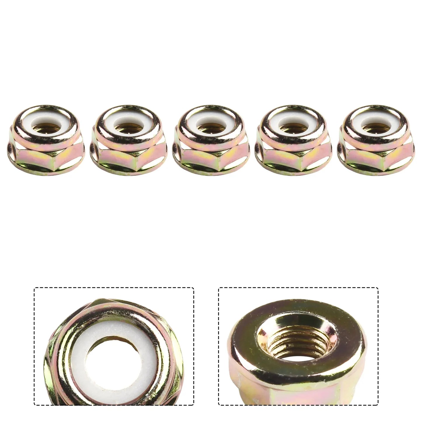 5-Pack M10x1.25 LH Reverse Nuts for String Trimmer & Brush Cutter