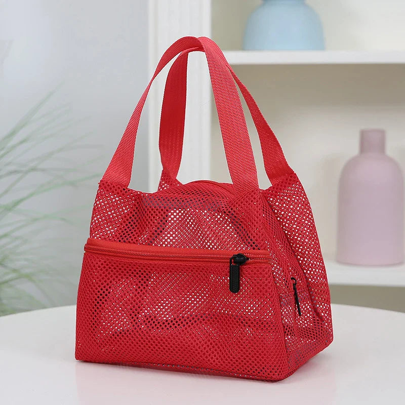 Large Mesh Tote Bag – Quick Dry Beach & Pool Organizer