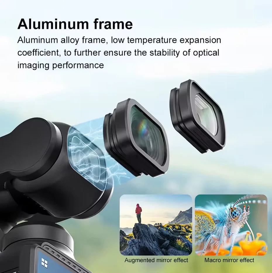 DJI Osmo Pocket 2 Filter Kit – Wide Angle, Macro & Fisheye Lens