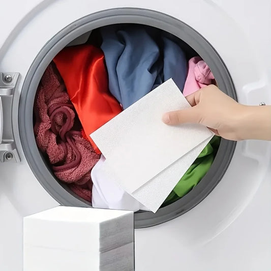 150 Pieces (3 Packs) of Laundry Color Catcher Sheets, Anti-Color Transfer Sheets, Anti-Dyeing Color-Absorbing Paper for Home Washing Machines, Protects Clothes from Discoloration and Keeps Them from Fading Peaceful Pleasures Health and Wellness