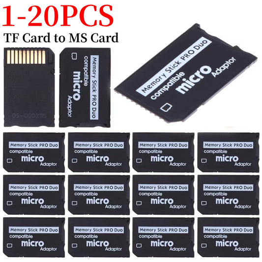 1-20PCS Support Memory Card Adapter SD Card To Memory Stick Adapter For PSP SD Card 1MB-128GB Memory Stick Pro Duo Peaceful Pleasures Health and Wellness