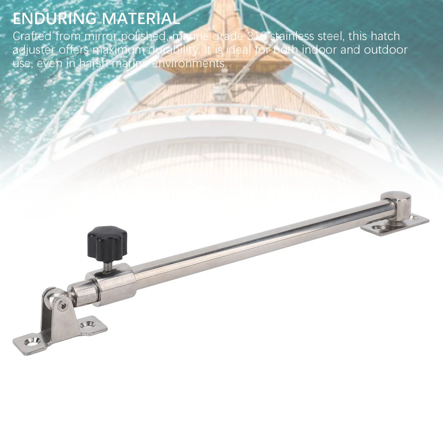 Marine Stainless Steel Hatch Lid Stay Adjuster 248–432mm