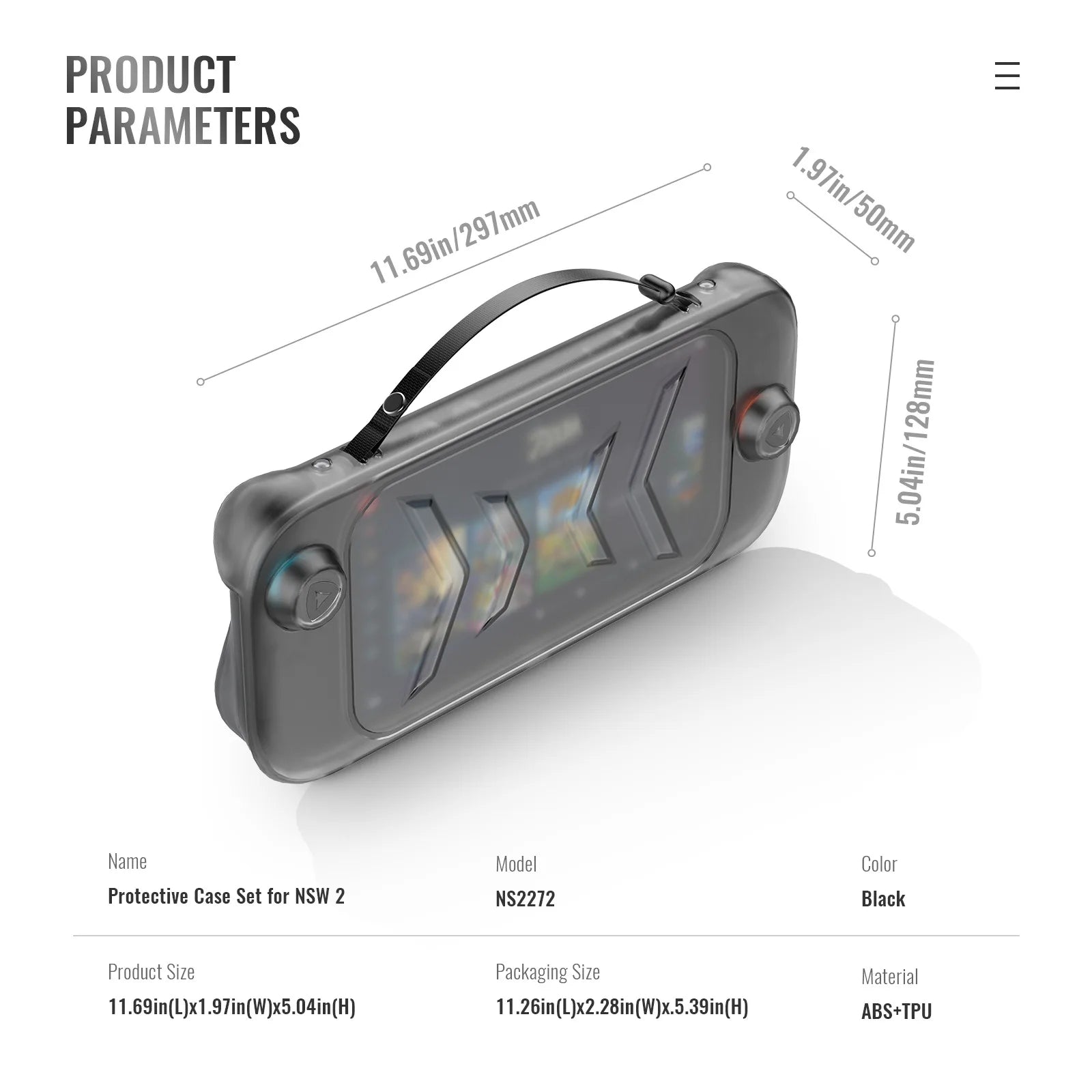 TPU+ABS Case Ergonomic Handle Grip Cover Anti-Drop Handheld Game Console Case Anti-Slip Host Shell For 2025 NS2 For Switch 2 Peaceful Pleasures Health and Wellness