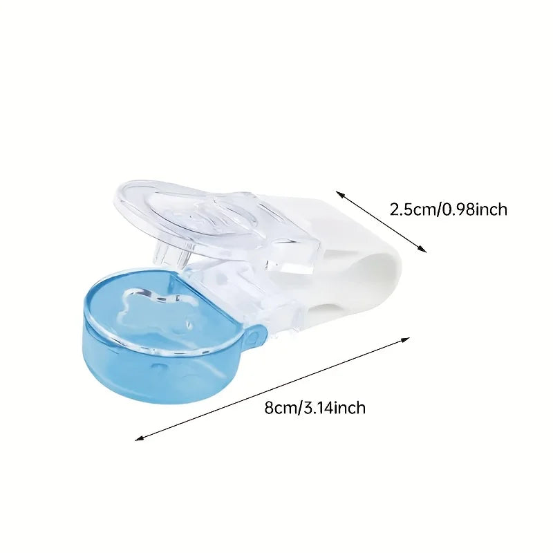 Portable Dispenser Storage Box for Medicines Vitamins Jewelry, Organize Your Essentials, Compact and Convenient, Peaceful Pleasures Health and Wellness Blue