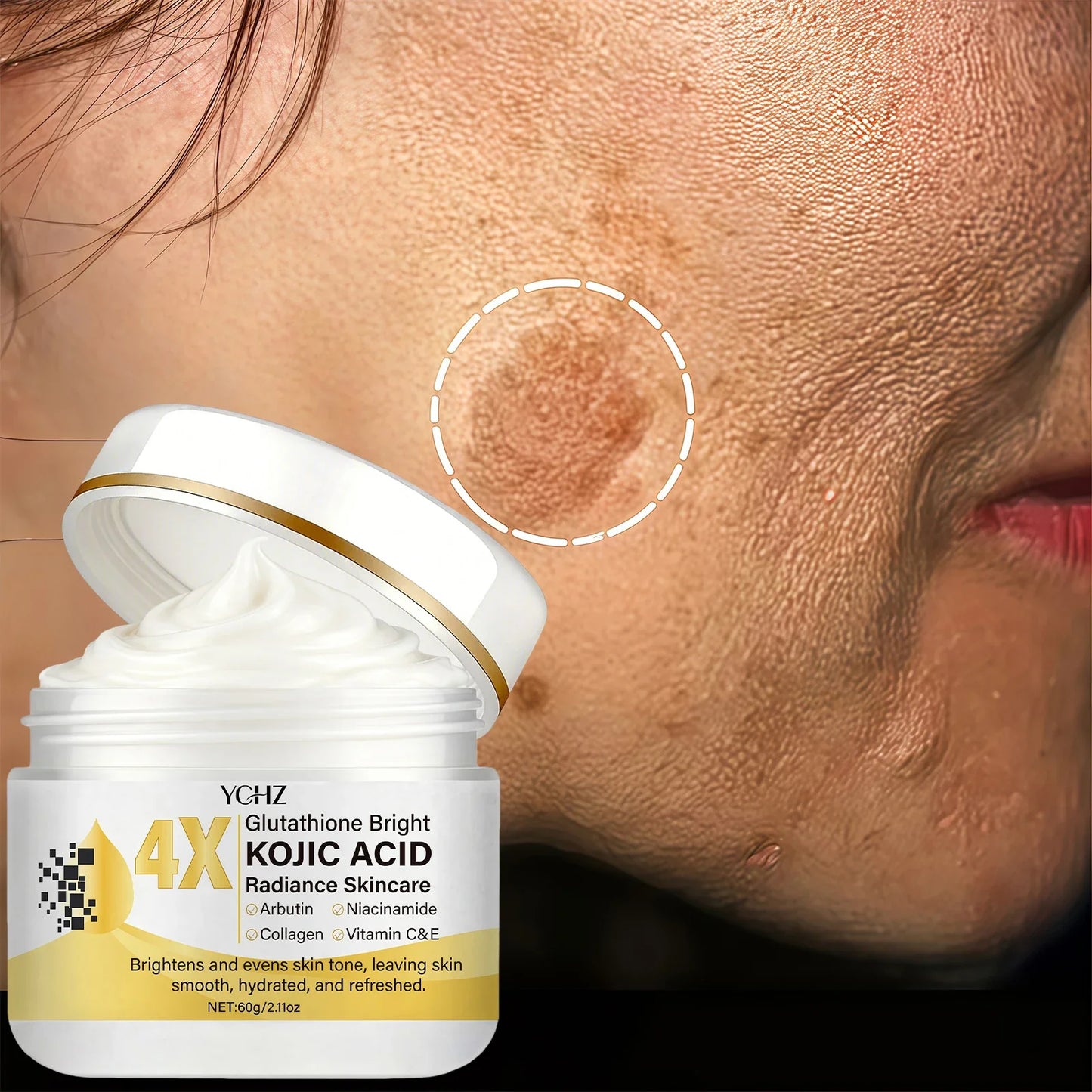 Kojic Acid Face Cream – Brightening & Dark Spot Corrector 60g