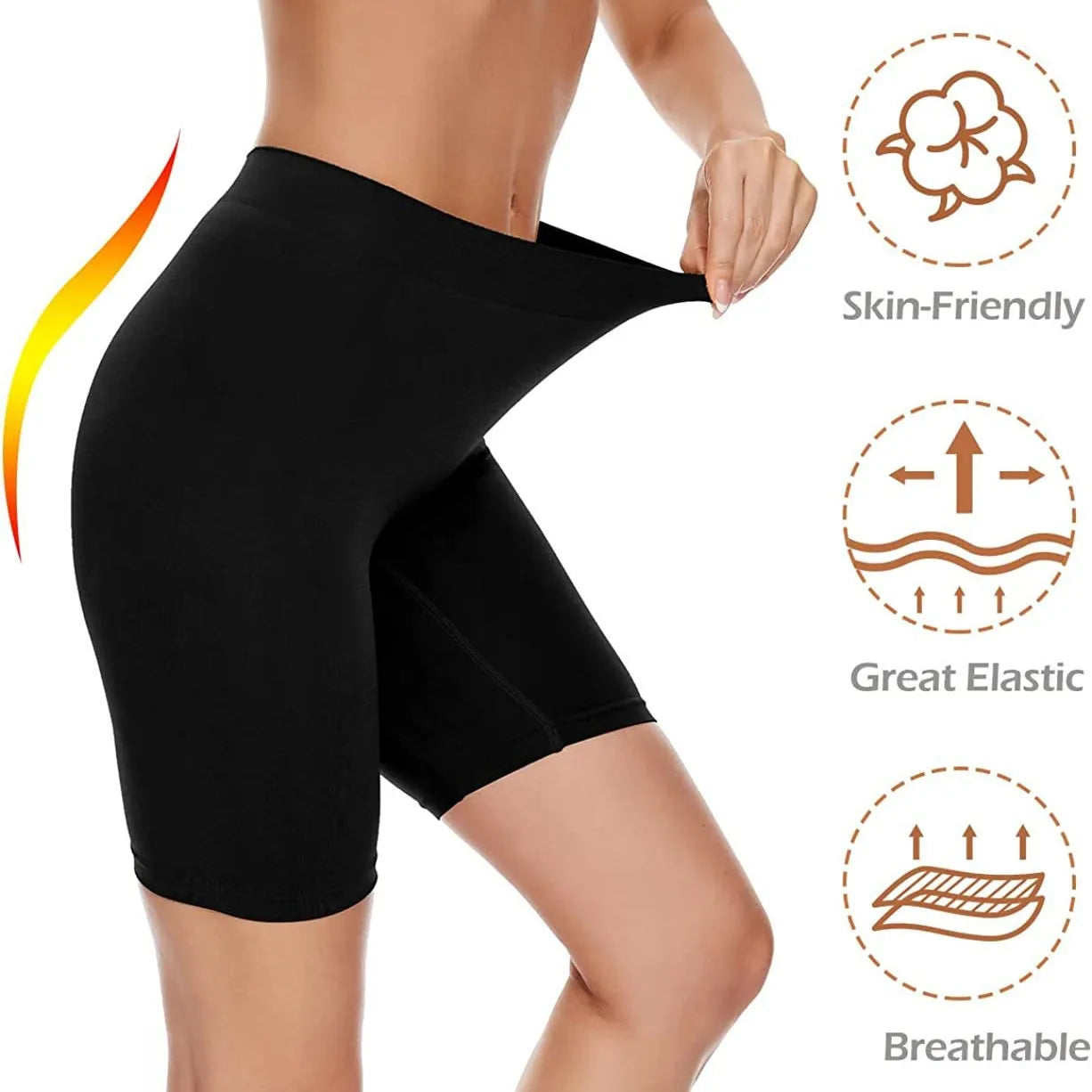 Seamless High Waist Tummy Control Yoga Boyshorts | S–XXXL