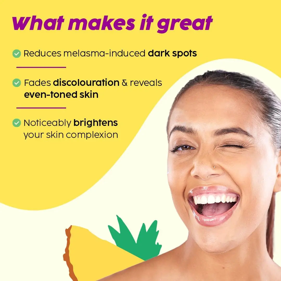 100ml AHA Pineapple White Patches Dark Spots Corrector Serum Facial Essence Fade Fine Lines Repair Dull Serum Face Skin Car Peaceful Pleasures Health and Wellness