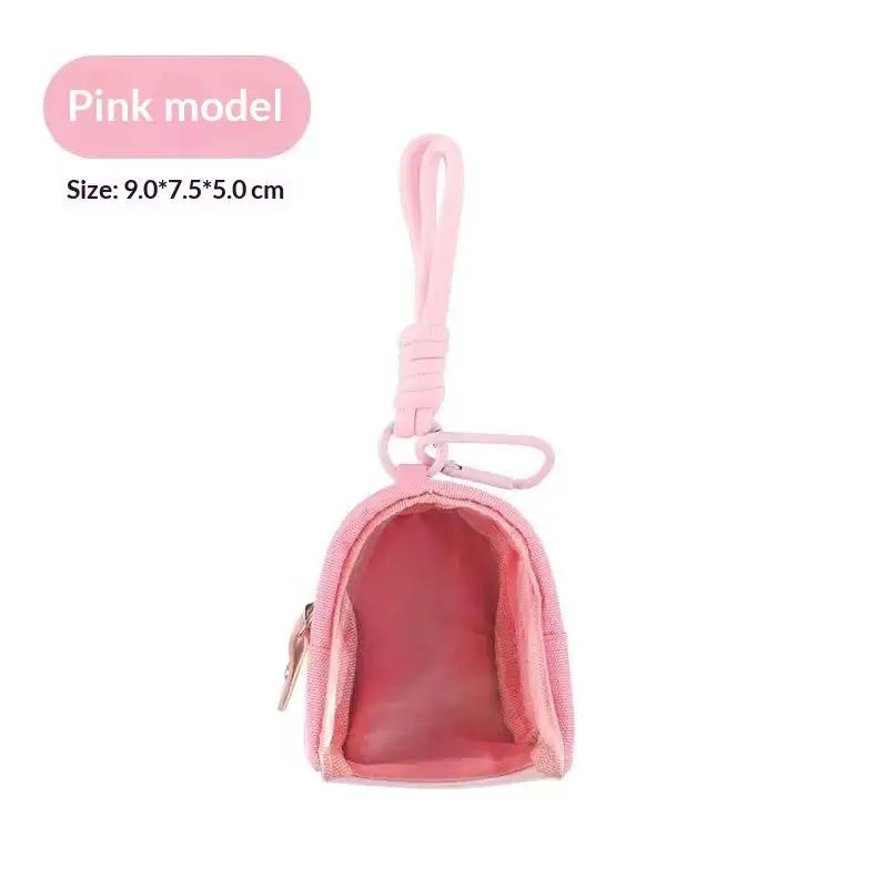 Mini Transparent Keychain Organizer Case – Earphone & Coin Bag