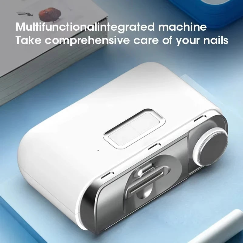 Fully Automatic Electric Nail Clipper USB Rechargeable Portable Mini Safe Trimming Polish Manicure Tool for Adult Baby Peaceful Pleasures Health and Wellness
